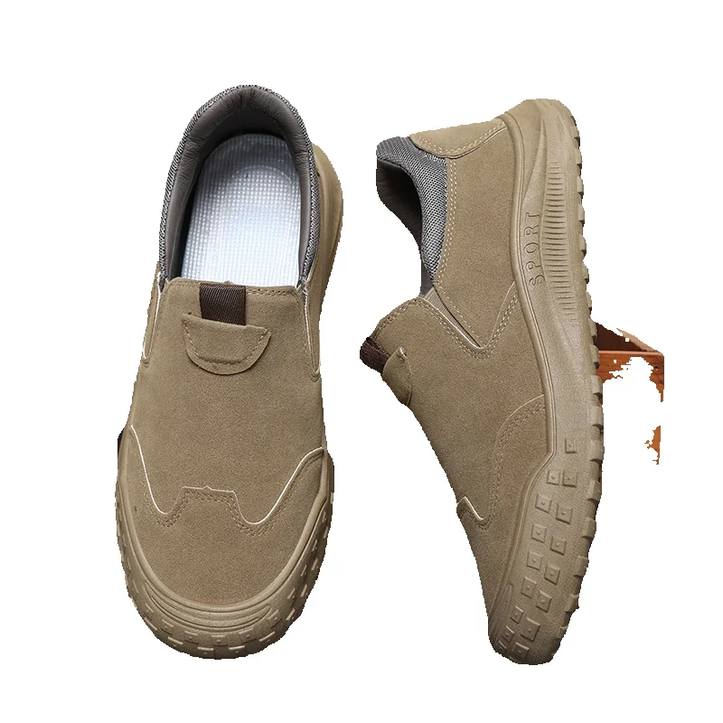 Unbeatable Quality Spring And Autumn Releae Men' Training Rubber Contruction Site Work Labor Protection Canva Farmland Yellow Ball_voghion.com