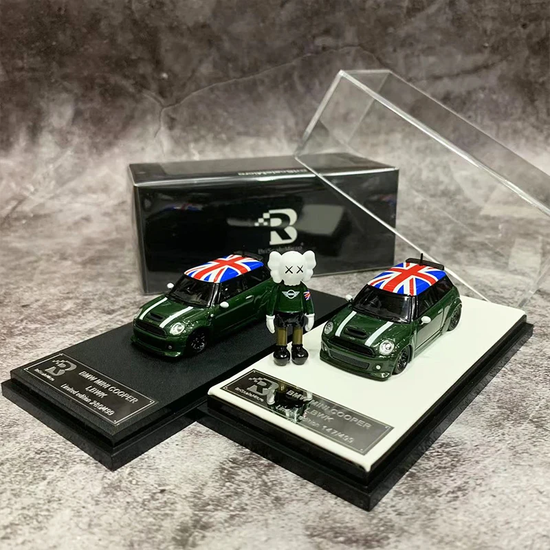 

BSC 1:64 Model Car MINI Cooper LBWK Alloy Die-cast Vehicle-USA Green Coating