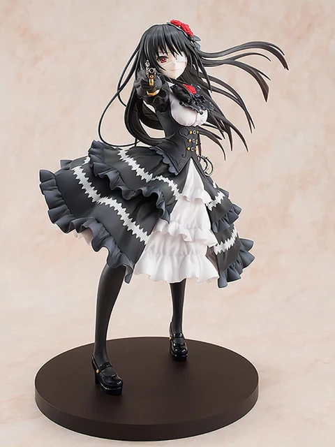 20cm Date A Live Anime Figure Black Dress Casual Wear Kurumi Tokisaki PVC  Action Figure Car Decoration Collection Model Toy Gift - AliExpress