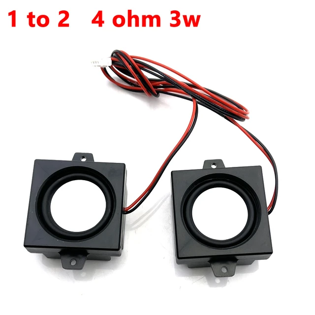 Haut-parleur audio portable à double diaphragme, haut-parleur TV LED,  basses d'ordinateur, bricolage pour cinéma maison, 4 ohm, 3W, 4 ohm, 6W -  AliExpress