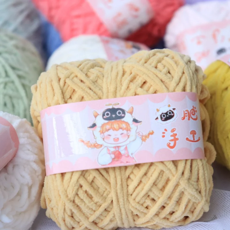 1pc 100g Super Soft Yarn Baby Chunky Blanket Yarn Chenille Yarns for  Knitting and Crochet Hilos