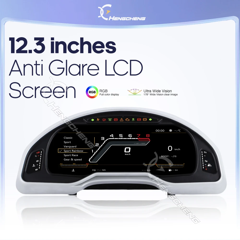 Para Audi Q7 2008-2015, Panel de Instrumentos Digital de 12.3'', Pantalla LCD, Panel Digital, Cabina Virtual, Carplay Inalámbrico para Auto 5