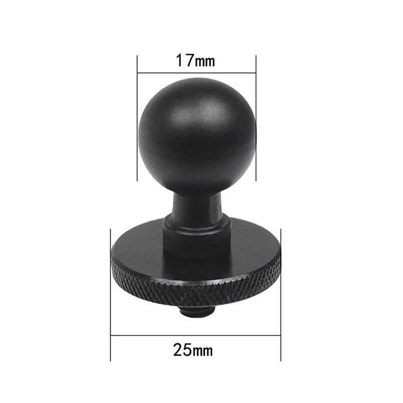 고프로 히어로용 나사 어댑터, 인스타 360 액션 카메라 폰 GPS 홀더, 볼 헤드 마운트, 1/4 인치, 13mm, 15mm, 17mm, 20mm, 25mm