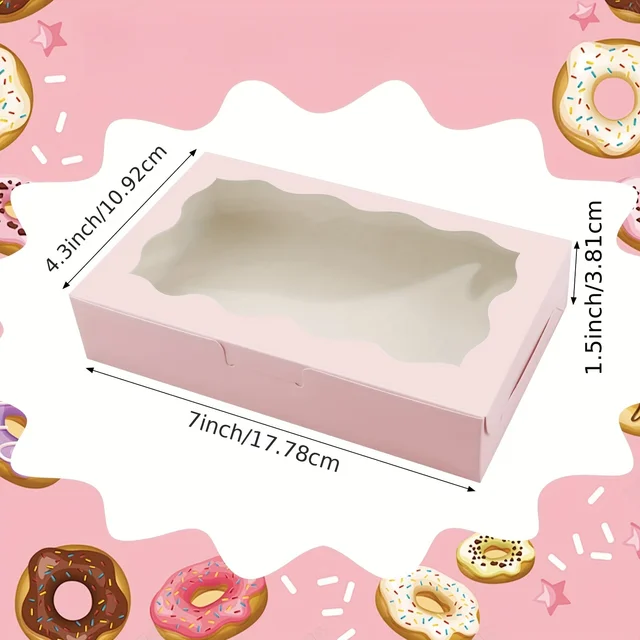 Boîte d'emballage de boulangerie, boîte d'emballage cadeau de bonbons de boulangerie, boîte cadeau de fête de Noël, boîte pliable, sacs cadeaux de mariage et de fête des mères 1