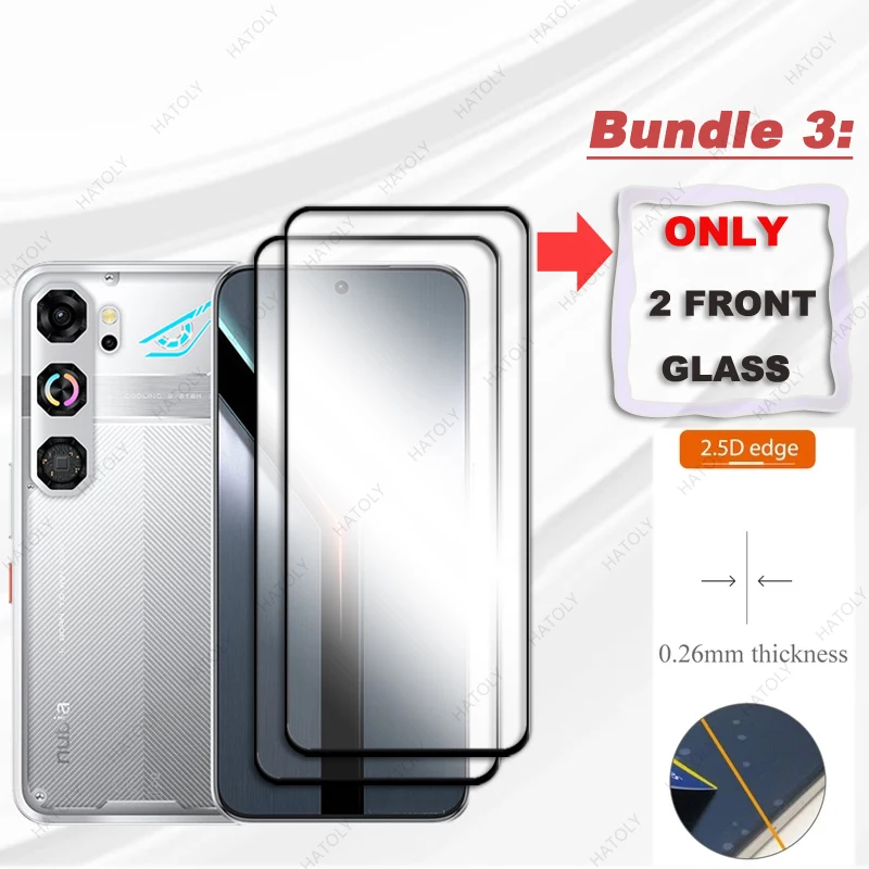 Black Edge Protective Glass Screen & Camera Lens Protector