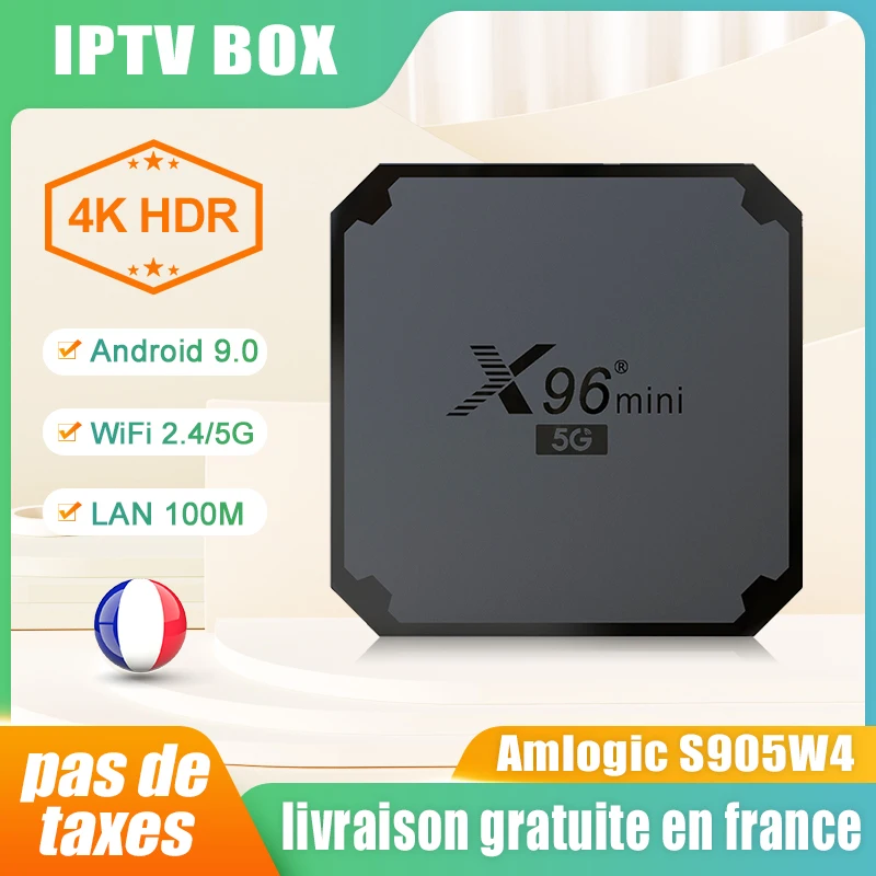Новинка X96 Mini 5G IPTV BOX Франция доставка Android 9 0 Amlogic S905W4 2 4 ГГц/телефон двойной Wi-Fi 4K