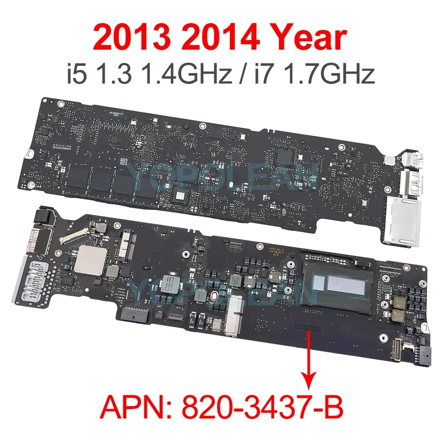 Original A1466 Logic Board i5 i7 4GB 8GB For Macbook Air 13