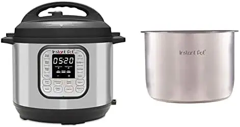 

Duo 7 в 1 скороварка, 8 Кварт и IP-нержавеющая сталь внутренняя 8Qt Подлинная нержавеющая сталь внутренняя готовка-8 Кварт фритюрница