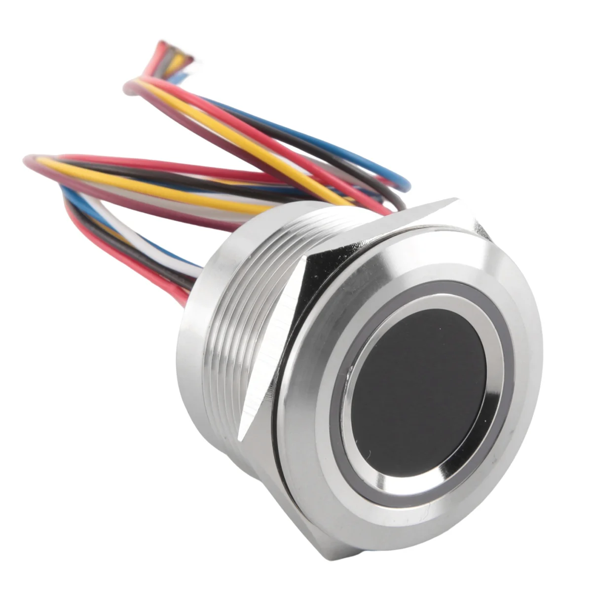 

R503 Circular Round RGB Ring Indicator LED Control DC3.3V MX1.0-6Pin Capacitive Fingerprint Module Sensor Scanner, 19Mm