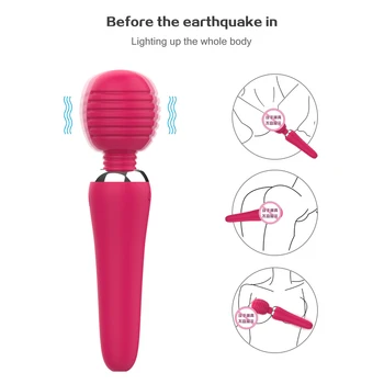 Powerful Dildo Vibrator AV Magic Wand Vibrators for Women Clitoris Stimulator G Spot Massager Masturbator Sex Toys for Adults 18 3