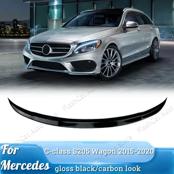 Spoiler sul tetto posteriore per Mercedes S205 Wagon Touring Hatchback C180 C200 C220 C320 C350 C400 C63 AMG 2015 2016 2017 2018 2019 2020