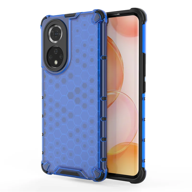 Shockproof Armor Phone Case with Hybrid TPU Bumper and Transparent Hard PC Back Cover