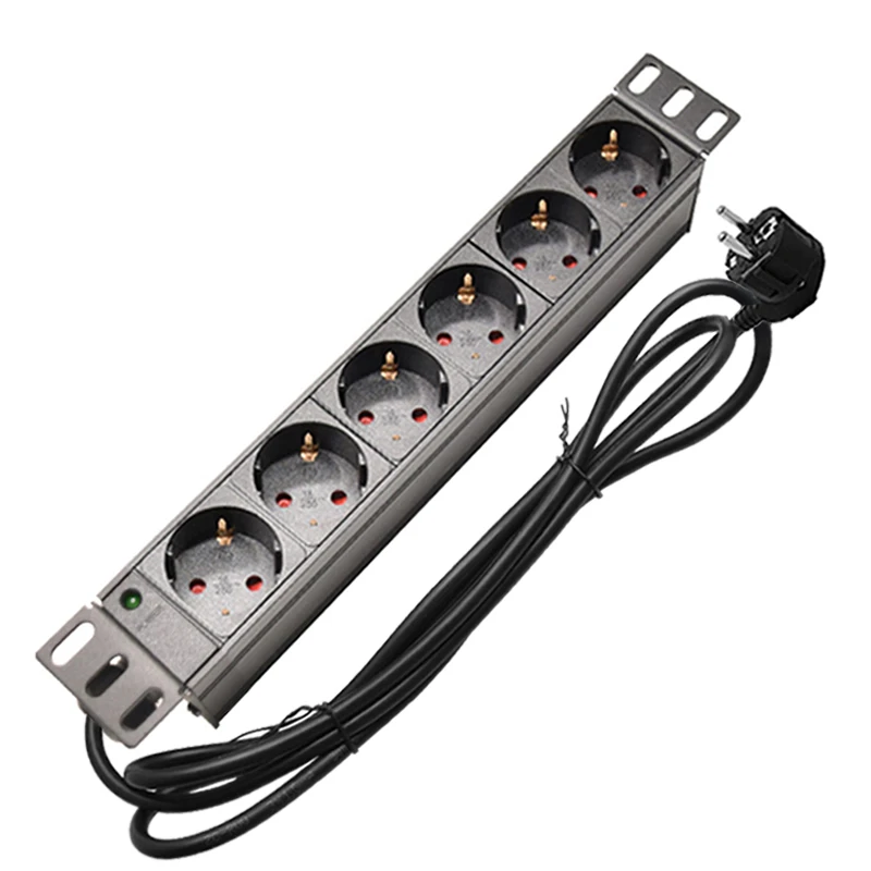 Multiprise avec 3 interrupteurs, adaptateur de prise 6 en 1, multiprise