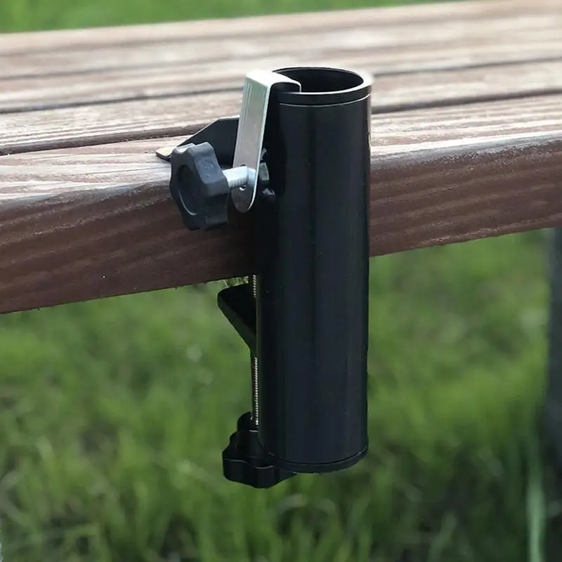 Heavy Umbrella Clamp Durable Wear Resistant Anti-Rust Easy Operation for Beach Courtyard Balcony Umbrella Stands umbrella bracket