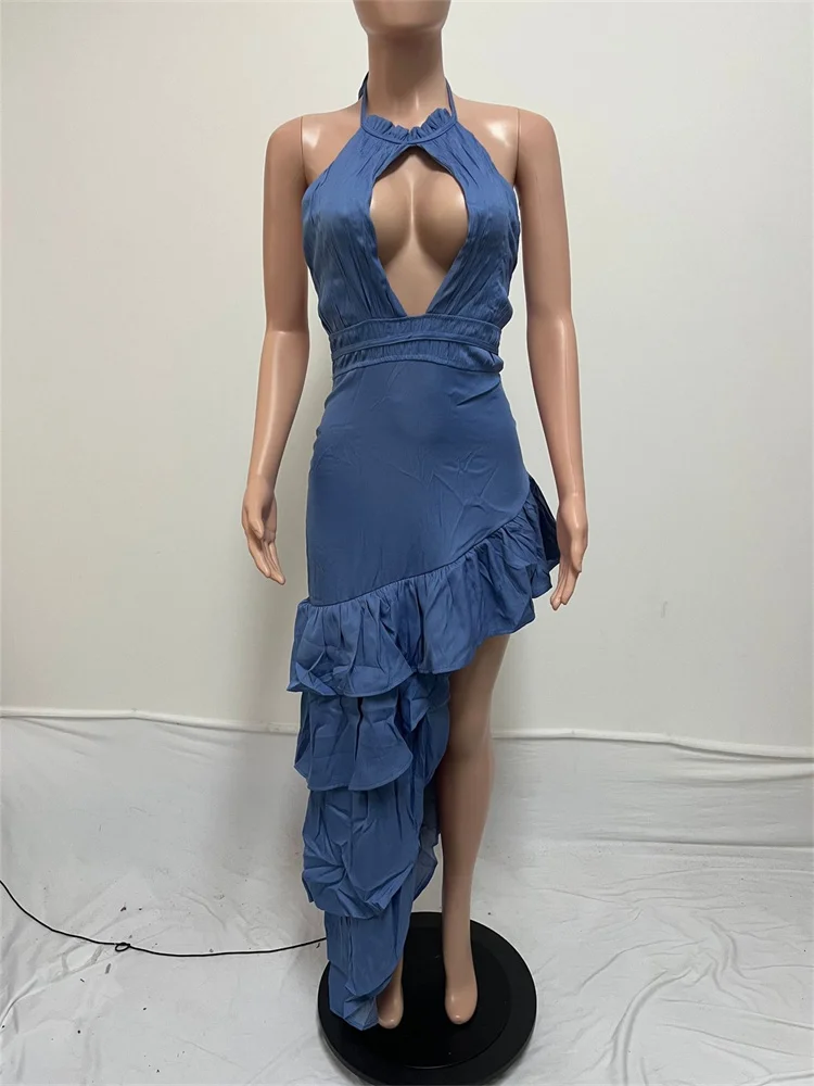 Wmstar Summer Dress Women 2024 Sleeveless Backless Strapless Sexy Fashionable Cake Personalized Dresses Wholesale Dropshipping