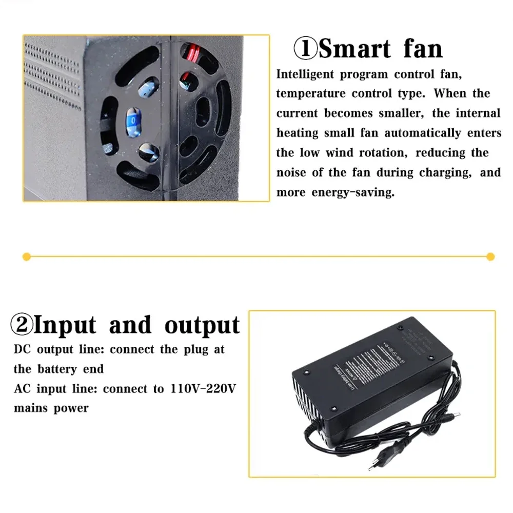 전기 스쿠터 전기 자전거 충전기 커넥터, 리튬 이온 배터리 팩, DC, XLR, RCA, GX16, 트라이앵글, 42V, 2A, 3A, 5A, 10S, 36V