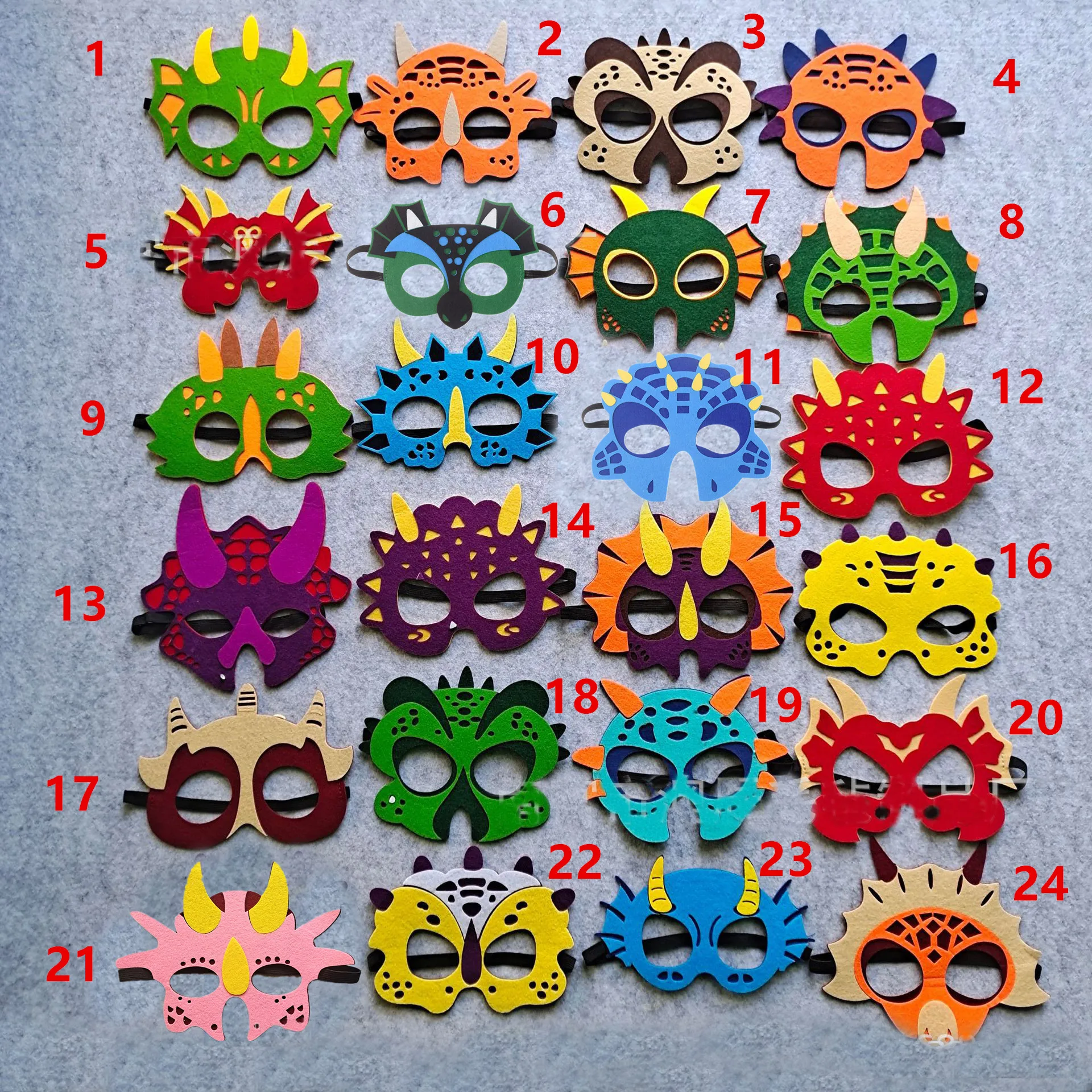 Party Mask Dinosaur Mask Super Tyrannosaurus Rex Stegosaurus Kids Boys Girls Costume DIY Masquerade Eye Cosplay party masks