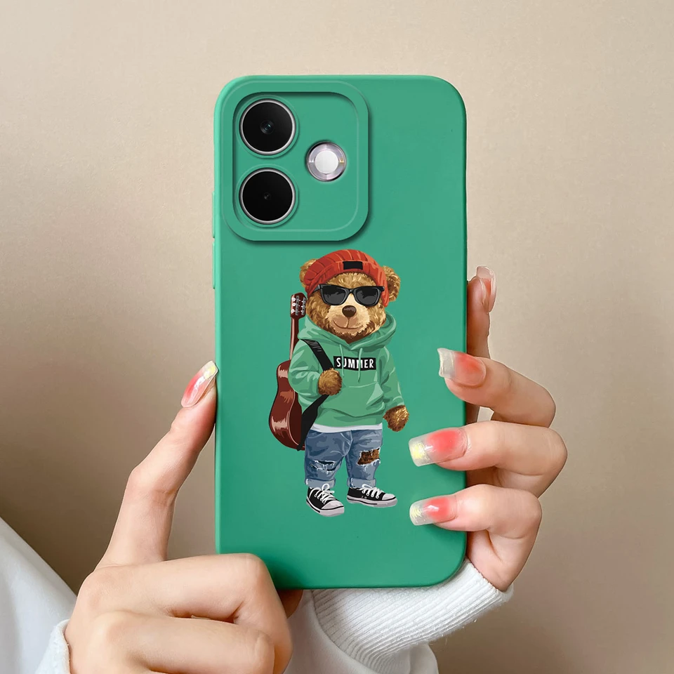 Colorful Love Heart Camera Protection Antifouling Soft Phone Case Cover