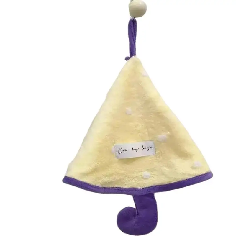 Mini Umbrella-shaped Hand Towel, Cute Absorbent And Quick-drying Bathroom Towel, Thickened Coral Fleece Kitchen Handkerchief