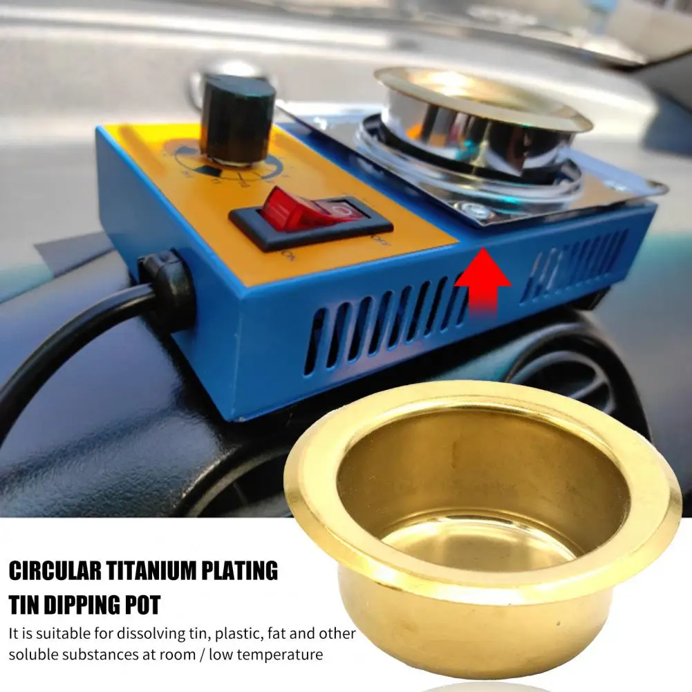 Lead-free Solder Melting Pot Lightweight Tin Pot Sturdy Rust-resistant Reusable Soldering Tin Pot 5