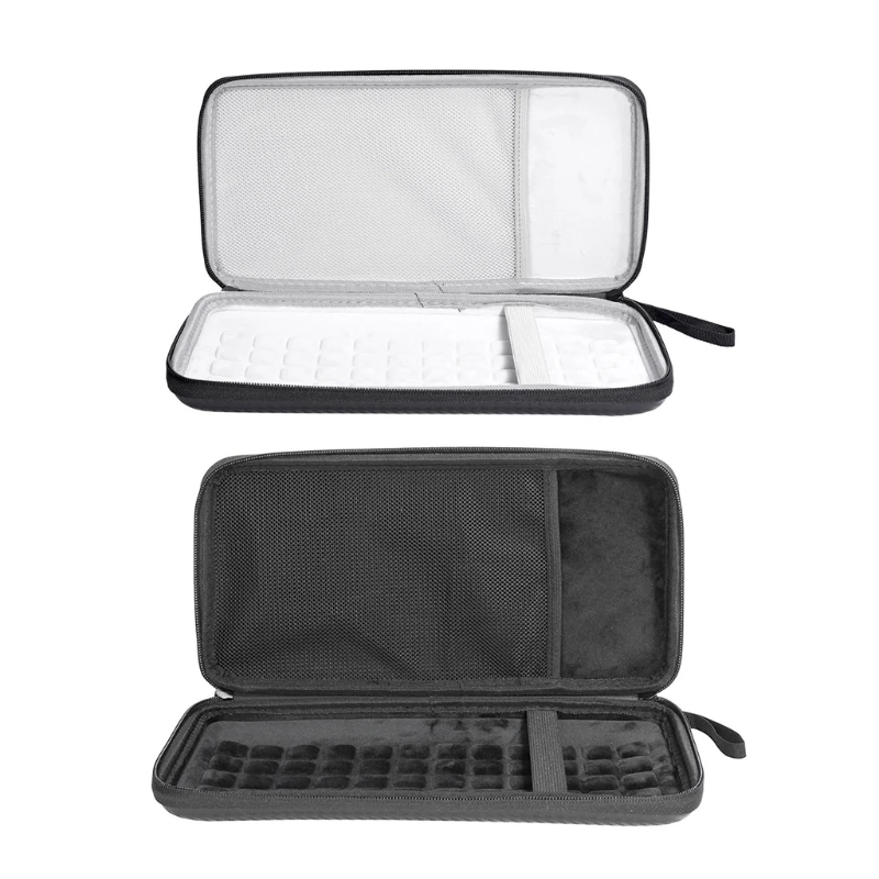 

Hard for Case for K380 Wireless Bluetooth-compatible Keyboard Black Carrying Storage Bag Soft Gray/Black Lining