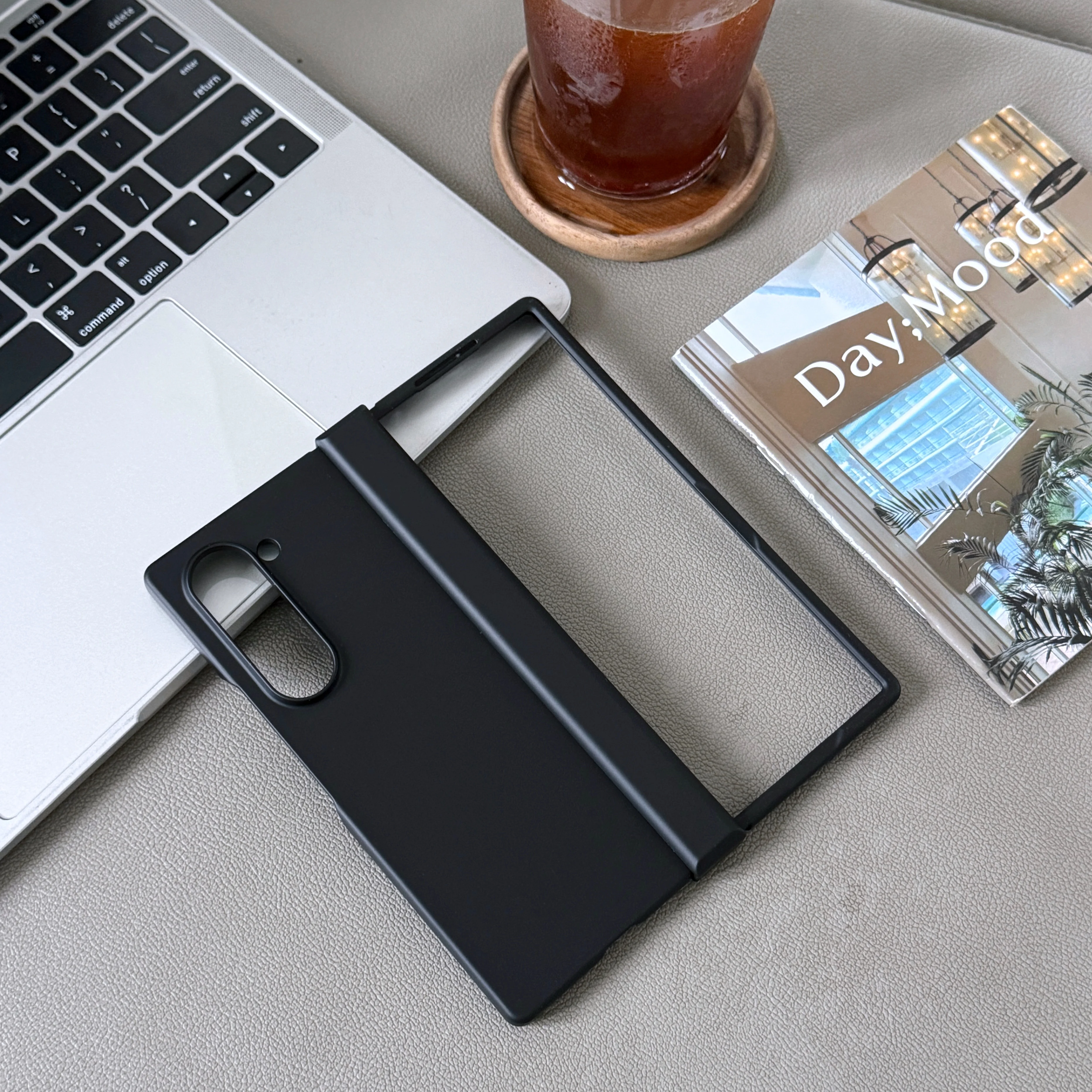 Luxury Candy Colored Foldable Protective Phone Case - Solid Color Shockproof Bumper Hard Cover