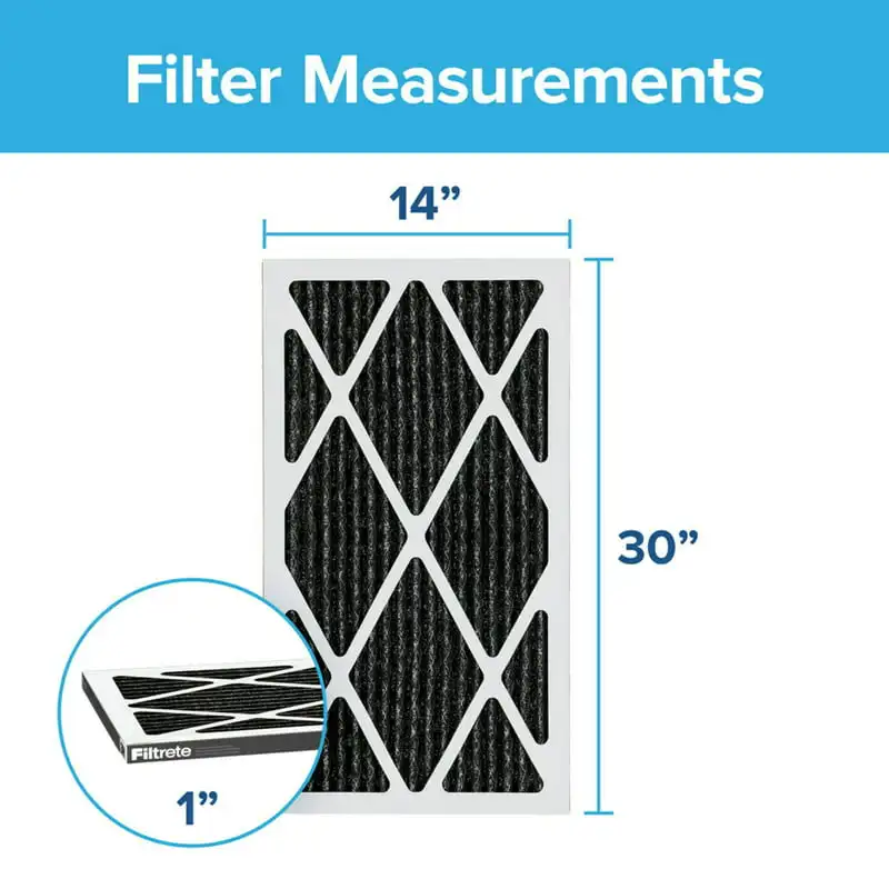 

3M 14x30x1, MERV 11, Allergen Plus Odor Reduction HVAC Furnace Air Filter, 1200 MPR, 1 Filter