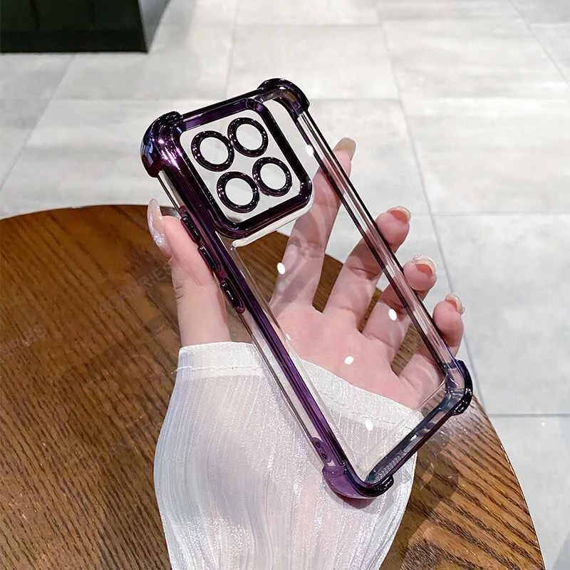 Premium Plating Silicone Soft Case with Four-Corner Anti-Shock Protection