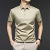 BROWON Brand 2025 New Summer Tops Men's Short Sleeve T-shirt Solid Color Streetwear Work Casual T-shirt for Man Clothes 3