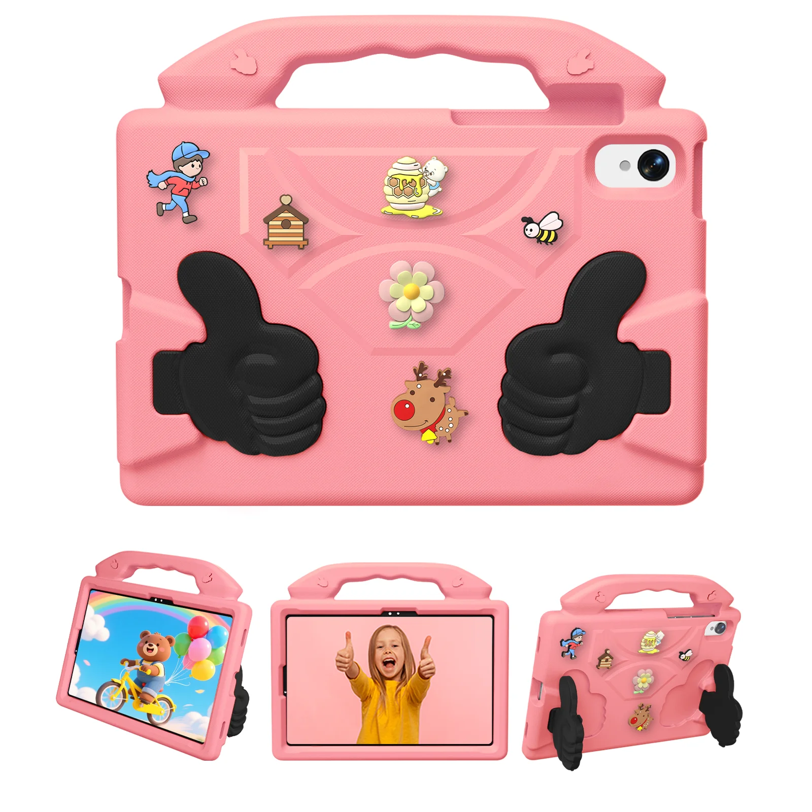 Durable EVA Stand Case for Tablets - Kid-Friendly Protective Cover