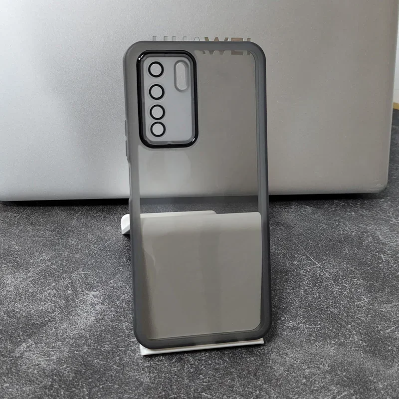 Clear TPU Silicone Back Cover with Camera Lens Protector