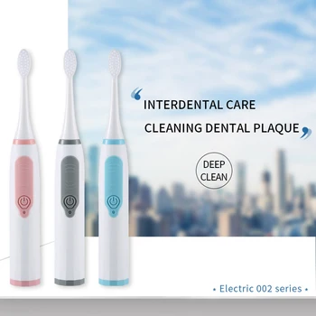 Sonic Electric Toothbrush for Men and Women Adult Household Non Rechargeable Soft Hair IPX6 Waterproof 1