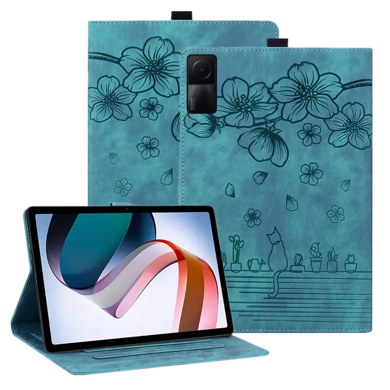Capa de Tablet Flor Gato Bonito para Xiaomi Capa para Redmi Pad 2023 10 61 se Xiaomi Pad5 mi Pad Pro 11