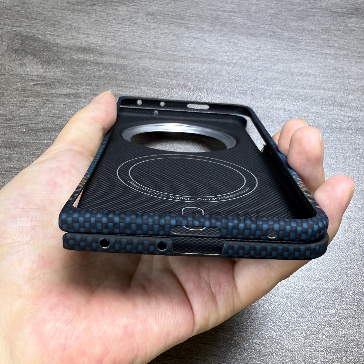 Ultra-Thin Lightweight Real Carbon Fiber Aramid Magnetic Phone Case, Magsafe Compatible