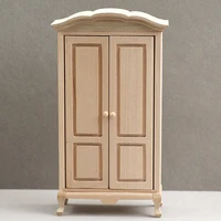 Garde-robe l'inventaire en bois pour enfants, boîte de rangement modèle, accessoires de meubles pour décor de maison de beurre, jouets de simulation, maison de courses 1:12 1