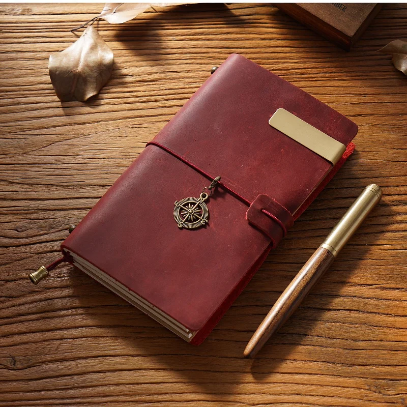 Genuine Leather Handmade Vintage Traveler's Notebook & Journal Organizer Cover