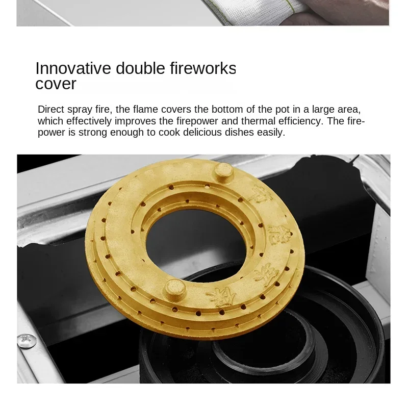 LPG gas stove Four eye cooker Liquefied gas medium high pressure heavy fire sand cooker multi head gas cooker 5