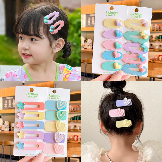 14 Pcs Girls Summer Hair Clips Set Cute Cartoon Candy Barrettes Hairpins Hair  Accessories For Toddlers Kids 