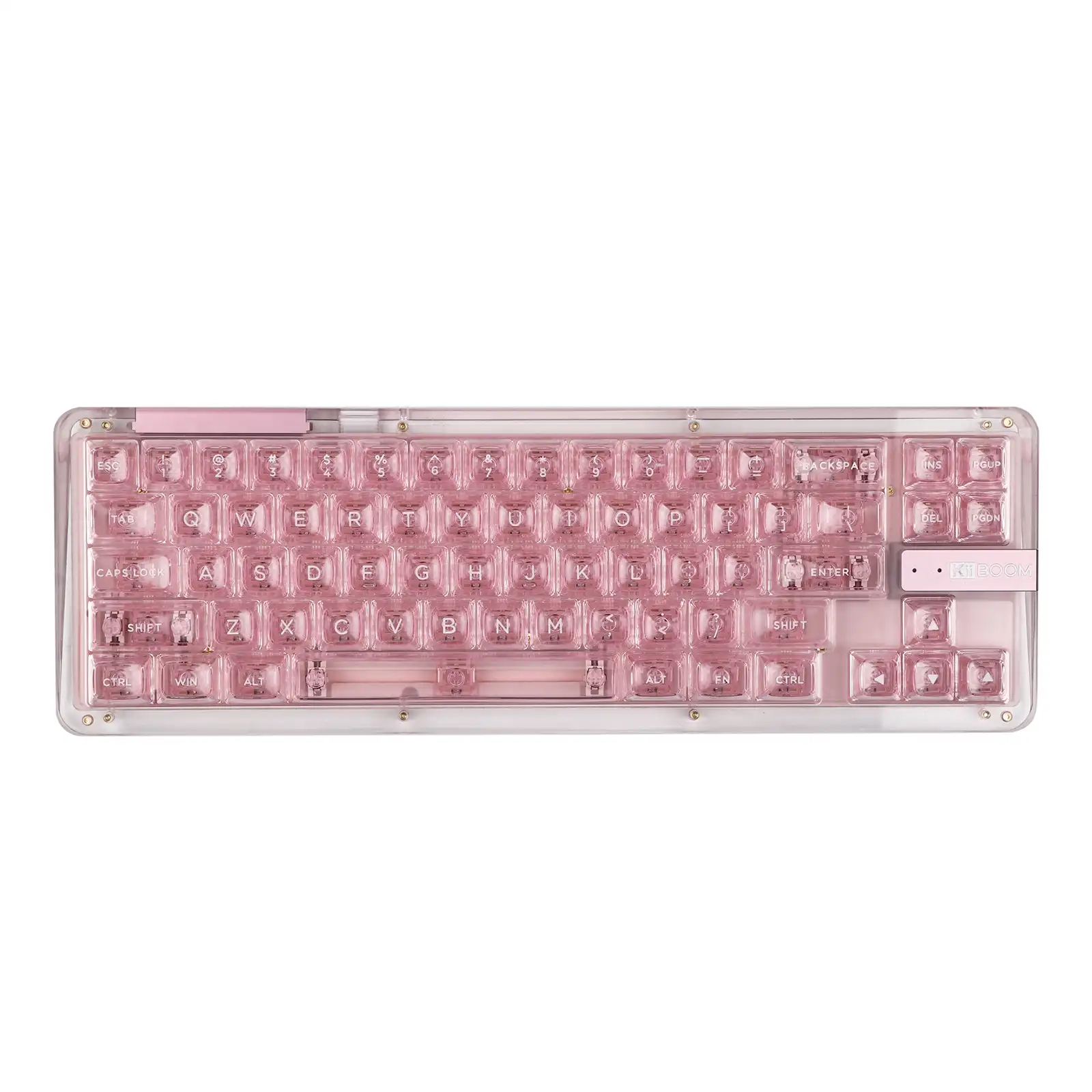 KiiBOOM-Teclado Mecânico Phantom 68, Junta de Cristal-Montada, USB