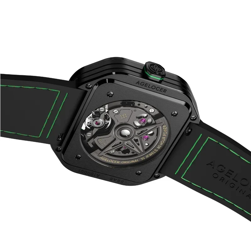 AGELOCER Men's Volcano Watch Original Luxurious Skeleton Design