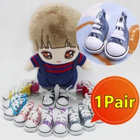 New 1/6 BJD Doll Shoes Handmade 5 CM Shoes for Dolls Mini Canvas Shoelace Doll Play House Dress Up Accessories Children Toy Gift 1