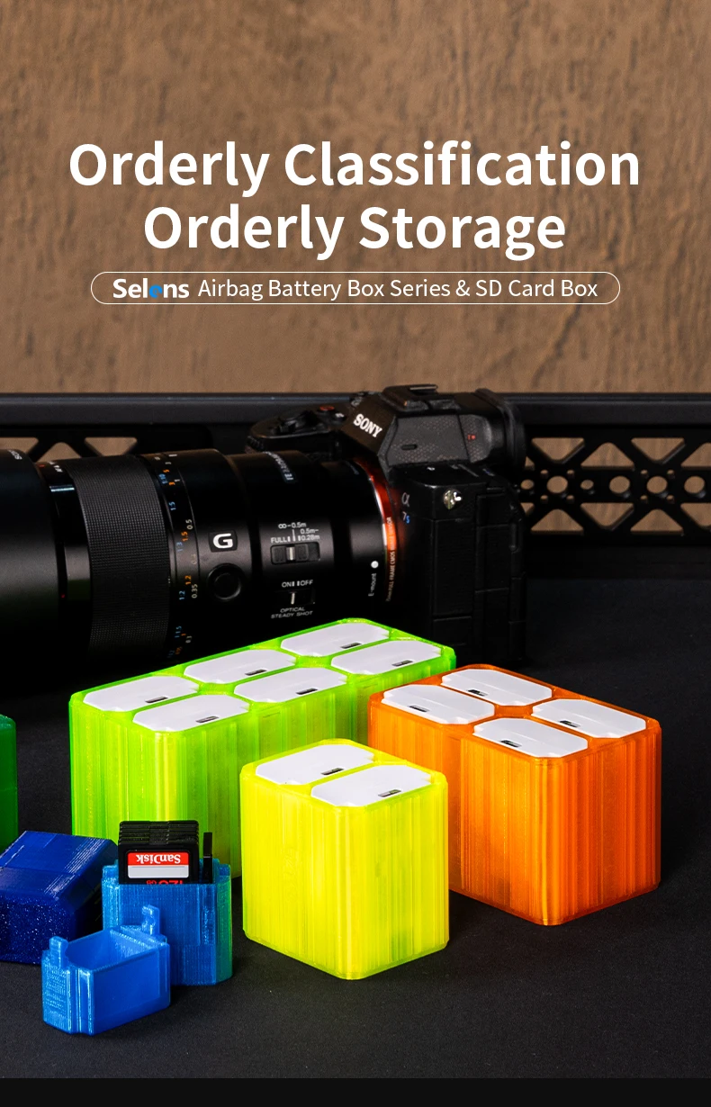 8 Color Camera Battery Case Bag for Sony NP-FZ100 Battery Shockproof TPU Air Bla