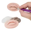1pcs Microblading Reusable 5D Silicone Practice Lips Skin European Solid Lip Block For PMU Beginner Training Tattoo Makeup Tools 1