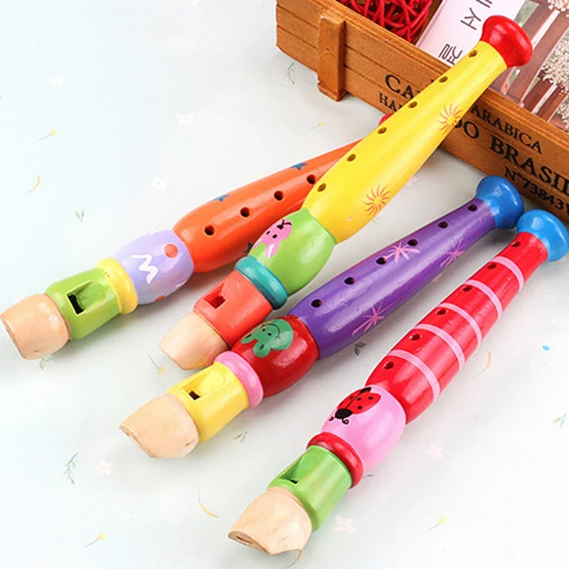 

Short Flute Sound Kid Woodwind Musical Instrument Early Education Develop Type 6-Holes Recorder Wooden Flute Musical Instruments