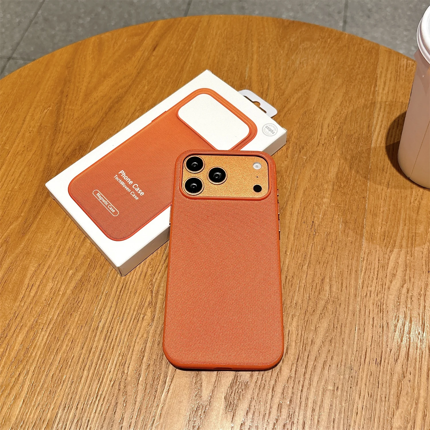 Enhanced Product Title: Premium Magnetic Wireless Charging Case with TechWoven Design