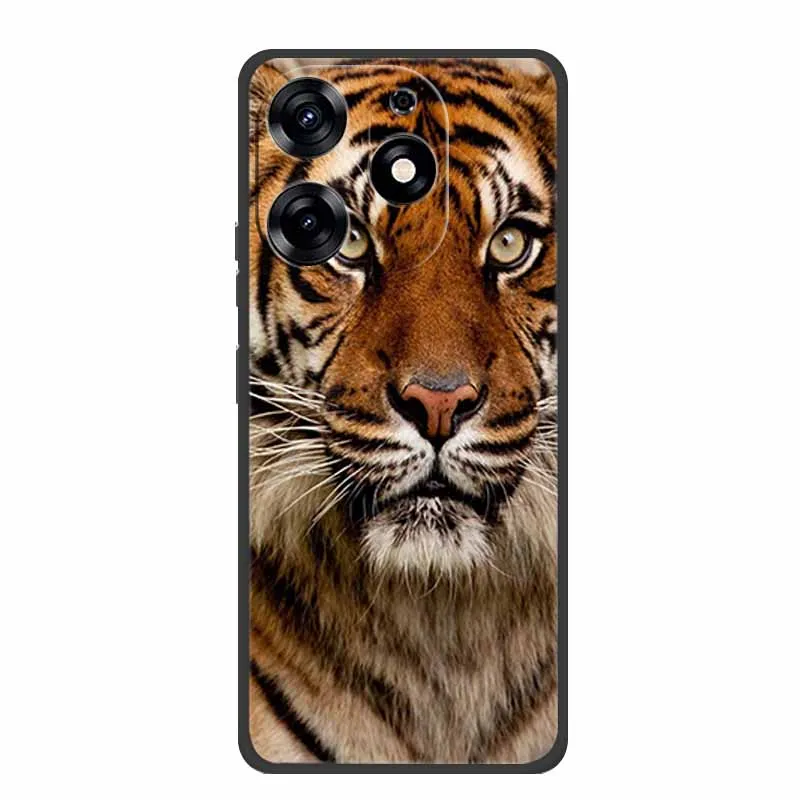 Sleek Black Silicone Soft Phone Case - Durable and Stylish Back Cover Shell