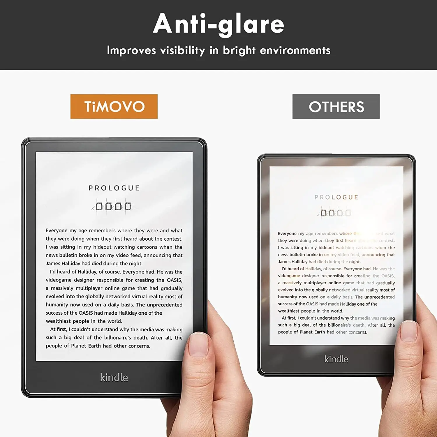 2PCS For Kindle Paperwhite 11th Generation 2021 PET Screen Protector Guard Protective Clear Film For 6.8 inch Kindle Paperwhite 3