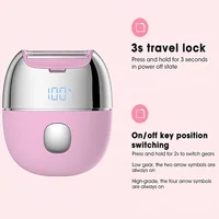 Electric Bikini Trimmer Painless Shaver for Face Legs Underarm Waterproof Portable Women Epilator Lady Shaver for Intimate Areas