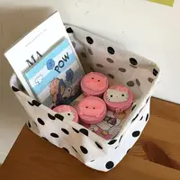 Laundry Basket Cotton and Linen Dirty Clothes Laundry Foldable Basket Storage for Children Toy Household Sundries Storage 5