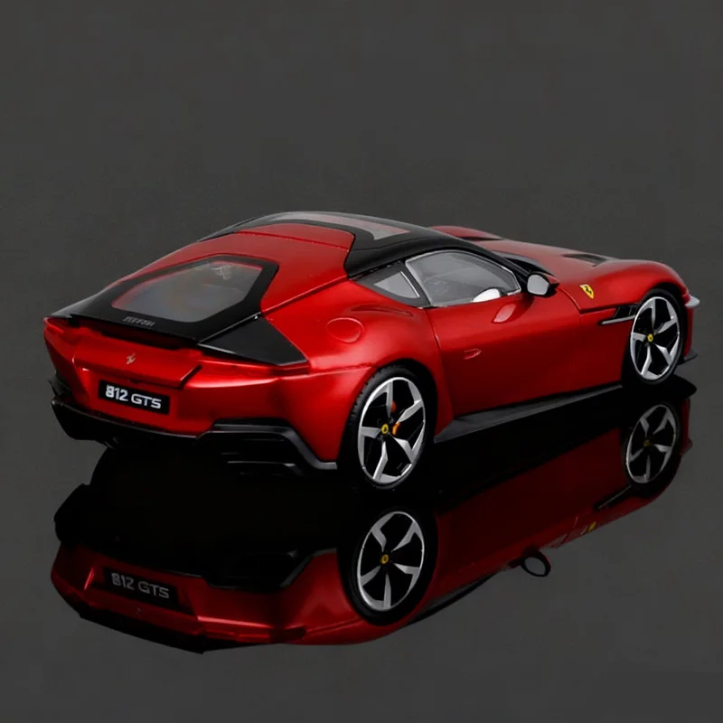 부라고 1:24 페라리 12기통 합금 스포츠카 모델 다이캐스트 금속 레이싱 차량 모델 시뮬레이션 컬렉션 어린이 선물